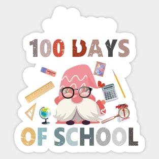 Happy 100th Day Of School Gnomes Sticker